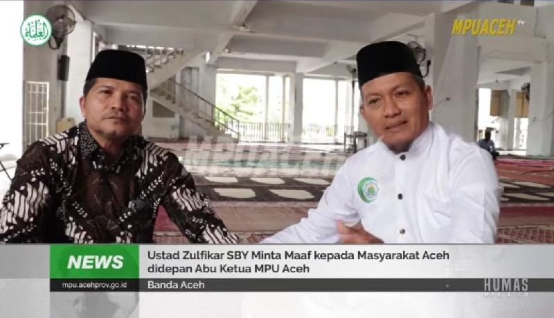 Ustad Zulfikar SBY Klarifikasi Rekomendasi MPU untuk Blang Padang di Depan Lem Faisal