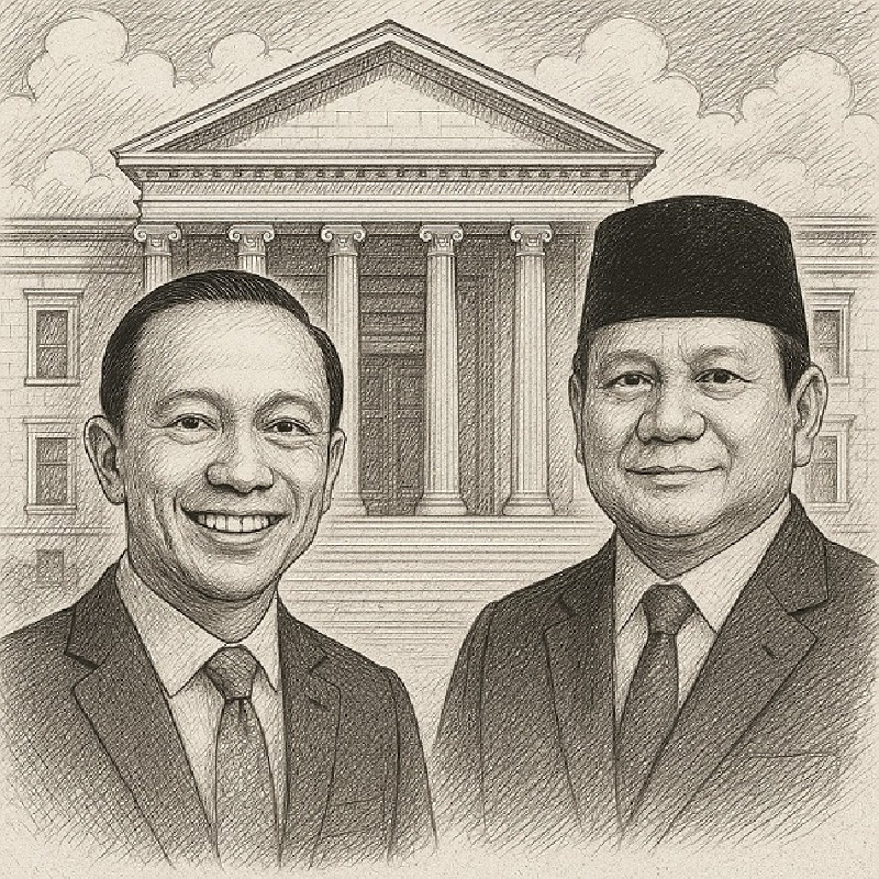 Tom Lembong dalam Goresan  Tinta Prabowo