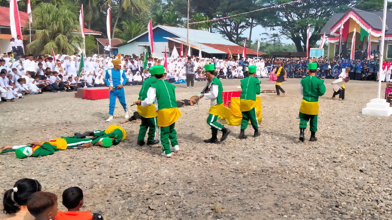Drama Kolosal Cut Nyak Dhien Warnai HUT RI ke-80 di Kluet Selatan Aceh Selatan