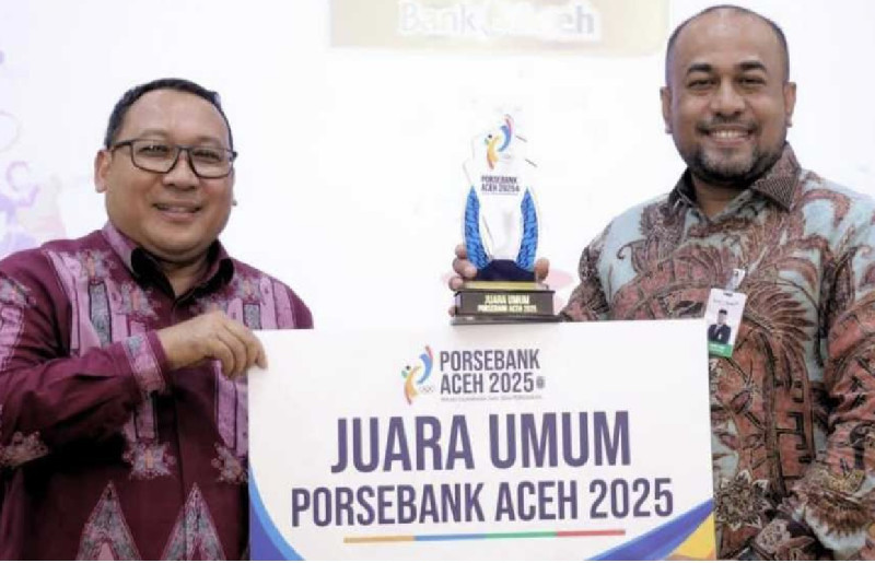 Bank Aceh Sabet Juara Umum Porsebank Aceh 2025