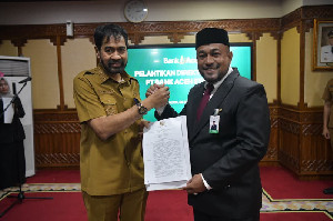 Fadhil Ilyas Resmi Jabat Dirut Bank Aceh Syariah