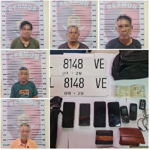 Polres Aceh Selatan Berhasil Amankan Lima Pelaku Pencurian Hewan Ternak