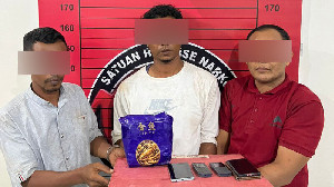 Penggerebekan di Dapur Bata, Polres Aceh Utara Amankan 852 Gram Sabu dan Tiga Pria