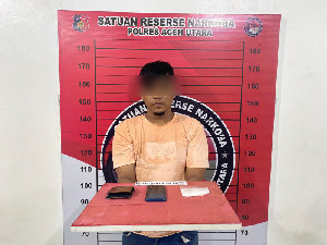 Satres Narkoba Polres Aceh Utara Bekuk Pria Asal Bireuen, Amankan 51,59 Gram Sabu