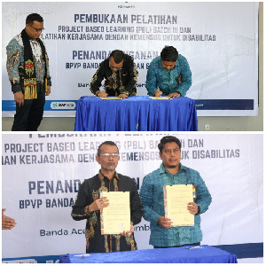 Dinsos Aceh dan BPVP Tandatangani MoU, UEP Jadi Langkah Baru Pemberdayaan