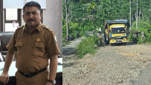 Kadis PUPR Aceh Bungkam Saat Ditanyai Kondisi Jalan Simpang KKA Kian Memprihatinkan