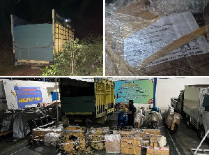 Bea Cukai Langsa Gagalkan Penyelundupan 8 Sepeda Motor dan Sparepart Asal Thailand