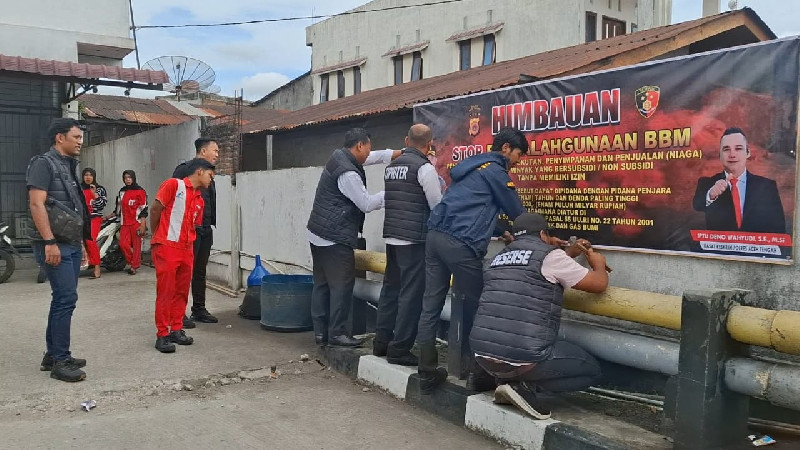 Cegah Penyalahgunaan BBM, Satreskrim Polres Aceh Tengah Sidak Sejumlah SPBU