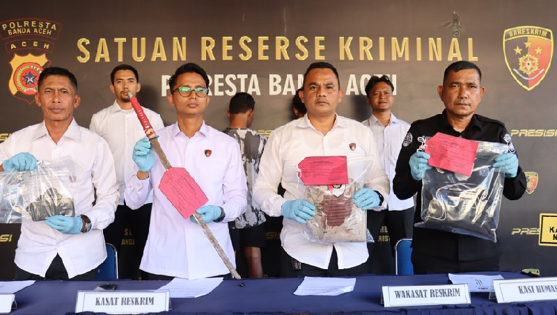 Belum Sampai 24 Jam, Pelaku Pencurian dengan Kekerasan di Pasar Aceh Dibekuk Polisi