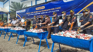 Bea Cukai Aceh Musnahkan 6,3 Juta Batang Rokok Ilegal, Potensi Kerugian Negara Rp6,7 Miliar