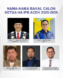 Jelang Musda, Berikut 5 Bakal Calon Ketua Himpunan Alumni IPB Aceh
