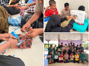 Santri Dayah Mini Aceh Berinovasi Daur Ulang Sampah Plastik Bersama Tim Pengabdi USK