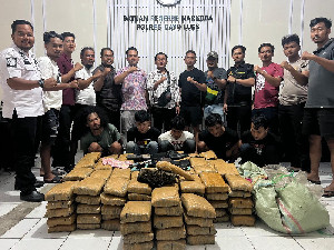 10 Bulan Terakhir, Polres Gayo Lues Sita 1,95 Ton Ganja dan Tangkap 56 Tersangka Narkoba
