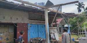 Tujuh Rumah Warga Rusak Diterpa Angin Kencang di Aceh Utara