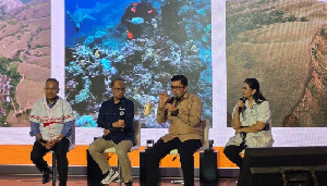 Anak Transmigran Aceh Tengah Harumkan Kopi Gayo di Open House Transformasi Transmigrasi