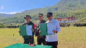 Kodim 0106 Aceh Tengah Percepatan Pembangunan Desa Lewat TMMD ke-126