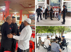Detasemen Gegana Brimob Aceh Laksanakan Patroli Dialogis Wujudkan Kamtibmas Kondusif