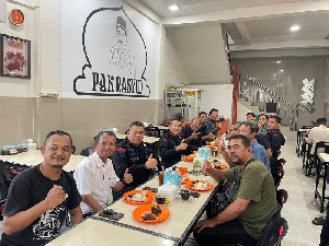 Brimob Polda Aceh Sarapan Bareng Wartawan, Bahas Sinergi dan HUT ke-80