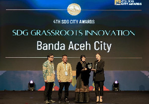 Wali Kota Banda Aceh Terima Penghargaan Internasional CityNet SDG Awards 2025