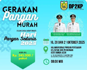DP2KP Banda Aceh Gelar Pangan Murah, Warga Cukup Bawa KTP dan Rp245 Ribu