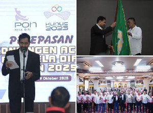Mualem Lepas Kontingen Aceh Menuju PON Bela Diri