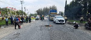 Pemotor Tewas Tertabrak Truk di Jalan di Lhokseumawe