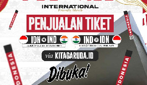 Dukung Garuda Muda! Tiket Laga Uji Coba Indonesia U-23 vs India Sudah Tersedia