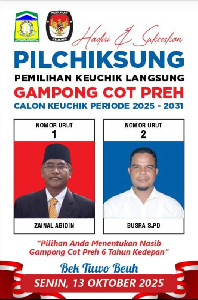 Panitia Pastikan Pilchiksung Cot Preh 2025 Berjalan Demokratis dan Transparan