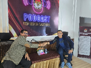 Isi Podcast di KIP Langsa, Agusni: Kerja Penyelenggara Tak Berhenti Setelah Pemilu 2024