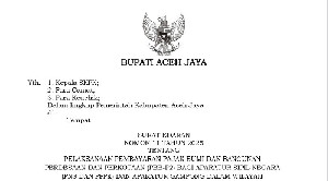 Bupati Aceh Jaya: ASN dan Aparatur Gampong Harus Jadi Contoh Bayar PBB-P2