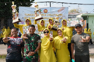Final Voli Putri, Persit Korem Lilawangsa Bungkam Kodim Aceh Utara