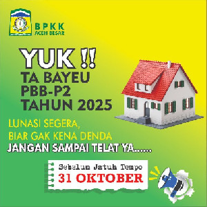 Warga Aceh Besar Diminta Bayar PBB Sebelum Jatuh Tempo