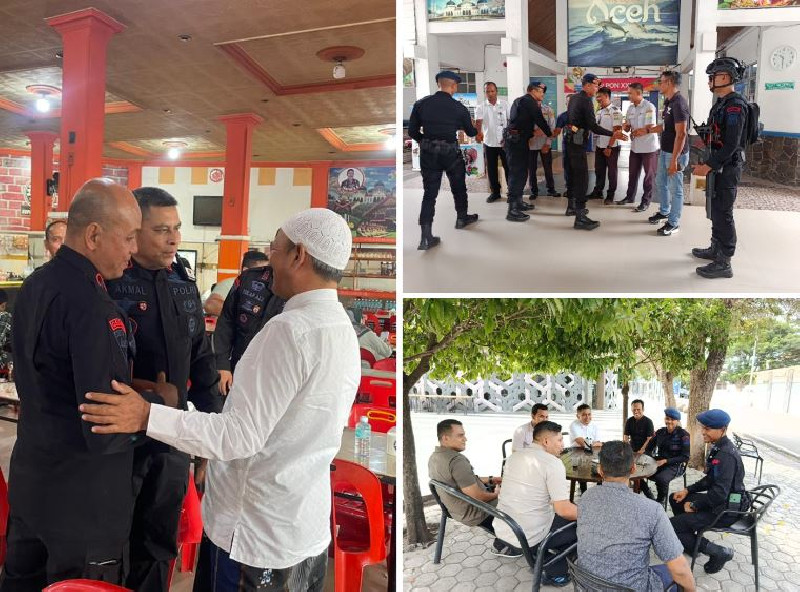 Detasemen Gegana Brimob Aceh Laksanakan Patroli Dialogis Wujudkan Kamtibmas Kondusif