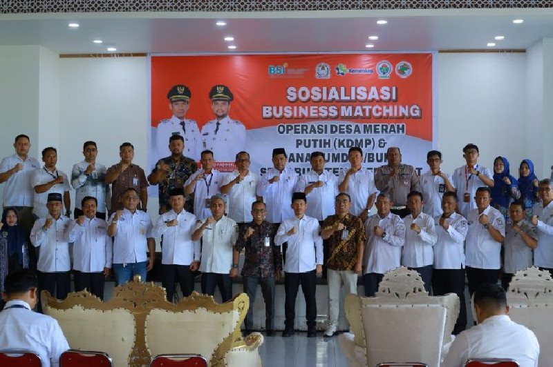 Bupati Aceh Barat Buka Sosialisasi Business Matching Koperasi dan BUMG Bersama BSI