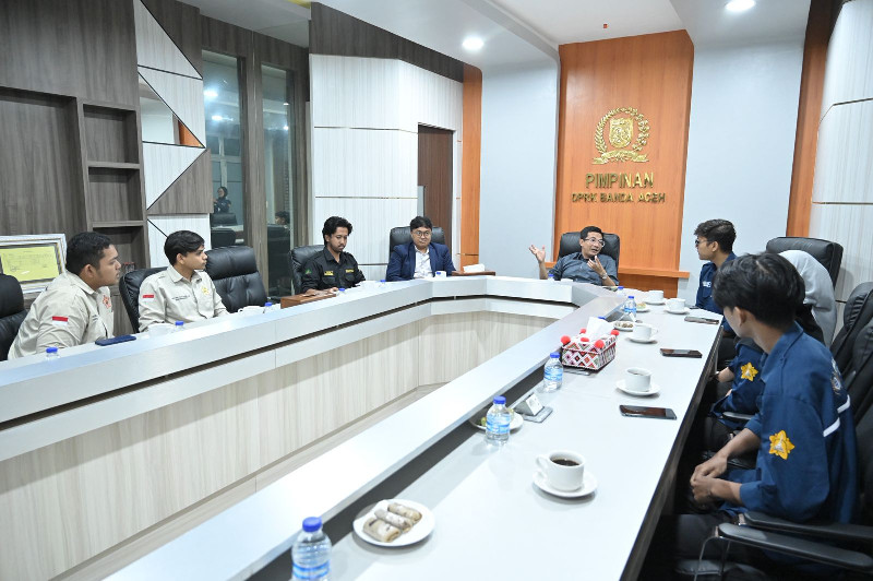 Ketua DPRK Irwansyah Terima Audiensi Sejumlah Lembaga Mahasiswa, Apa yang Dibahas?