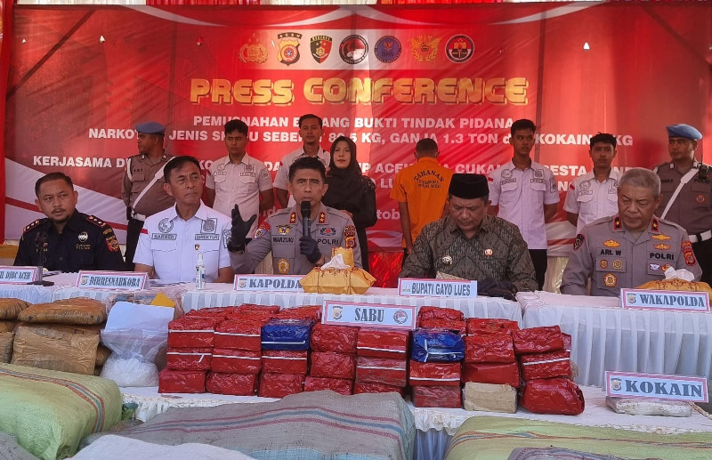 Kapolda Aceh Marzuki Ali Basyah: Kami Tak Akan Beri Ruang untuk Bandar Narkoba