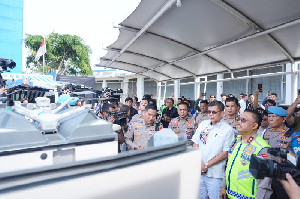 Dukung Operasi Lilin, Korlantas Resmikan Teknologi ETLE Drone dan SMS Blast