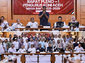KONI Aceh Gelar Rapat Pleno Perdana Kepengurusan 2025-2029