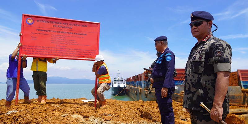 KKP Tindak Tiga Perusahaan di Sultra, Penggunaan Ruang Laut Ilegal Disetop