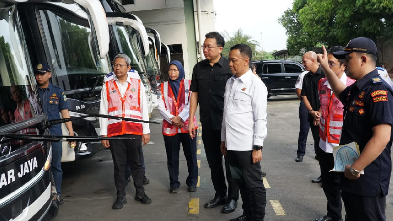Kemenhub Lakukan Rampcheck Bus Jelang Nataru 2025/2026