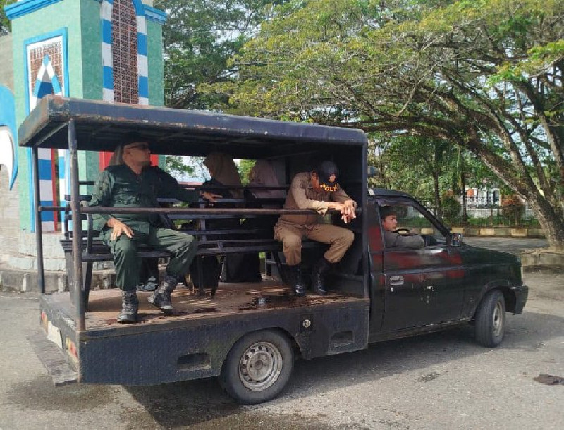 Satpol PP-WH Nagan Raya Imbau Warga Berolahraga dengan Pakaian Syar’i