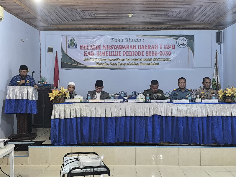 MPU Simeulue Gelar Musda ke-V, Fokus Perkuat Peran Ulama dalam Pembangunan Daerah