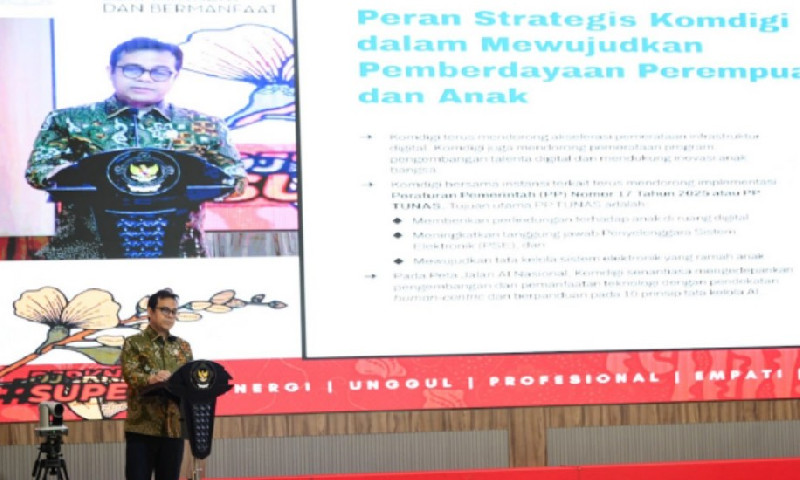 Ruang Digital Dorong Ekonomi Perempuan dan Anak, Wamen Nezar Tekankan Keamanan Online