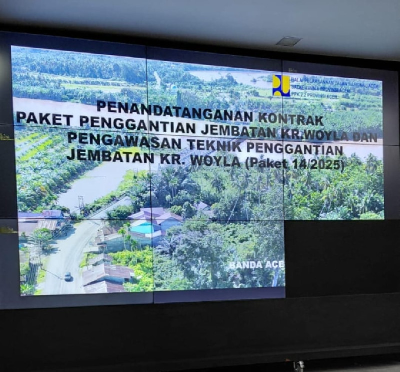 Penggantian Jembatan Krueng Woyla Resmi Dimulai, Harapan Baru untuk Barat&ndash;Selatan Aceh