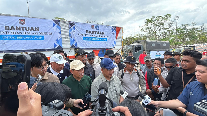 Kapolda Aceh Sambut Mendagri, Paparkan Langkah Cepat Polri Tangani Banjir di Aceh Tamiang
