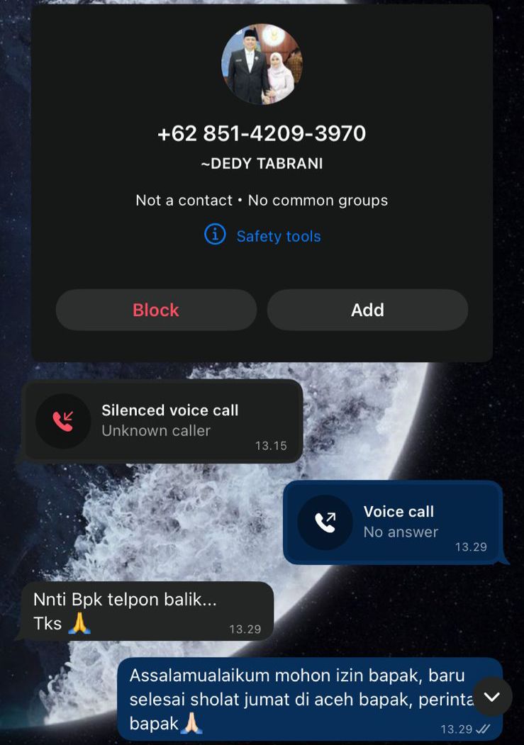 Oknum Mengaku Kepala BNN Aceh, Dedy Tabrani Tegaskan Itu Penipuan