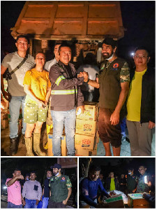 Terobos Aceh Tamiang Tengah Malam, Mualem Antar Bantuan hingga Subuh