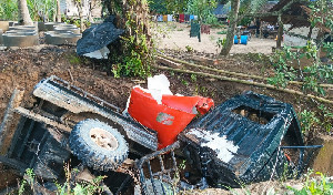 Mobil Rombongan Ketua DPRD Aceh Timur Terjungkal Saat Antar Bantuan, Dua Orang Tewas