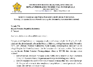 Dewan Profesor USK Surati Presiden, Desak Buka Bantuan Internasional untuk Aceh