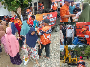 PKS Nagan Raya Salurkan Bantuan Tahap III untuk Korban Banjir